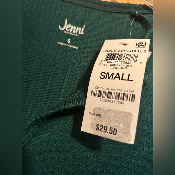 NWT Jenni Intimates Pajama Top Size Small - Picture 3 of 4